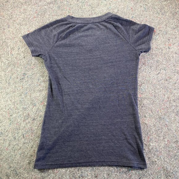 Adidas OKC Thunder Basketball Womens Cap Sleeve Blue T-Shirt Size M - Picture 9 of 9